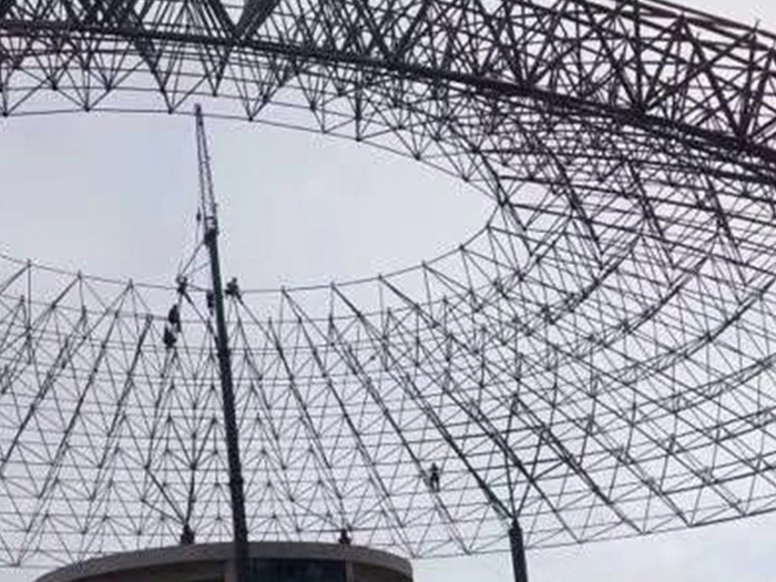 河北篮球馆球形网架厂家价格